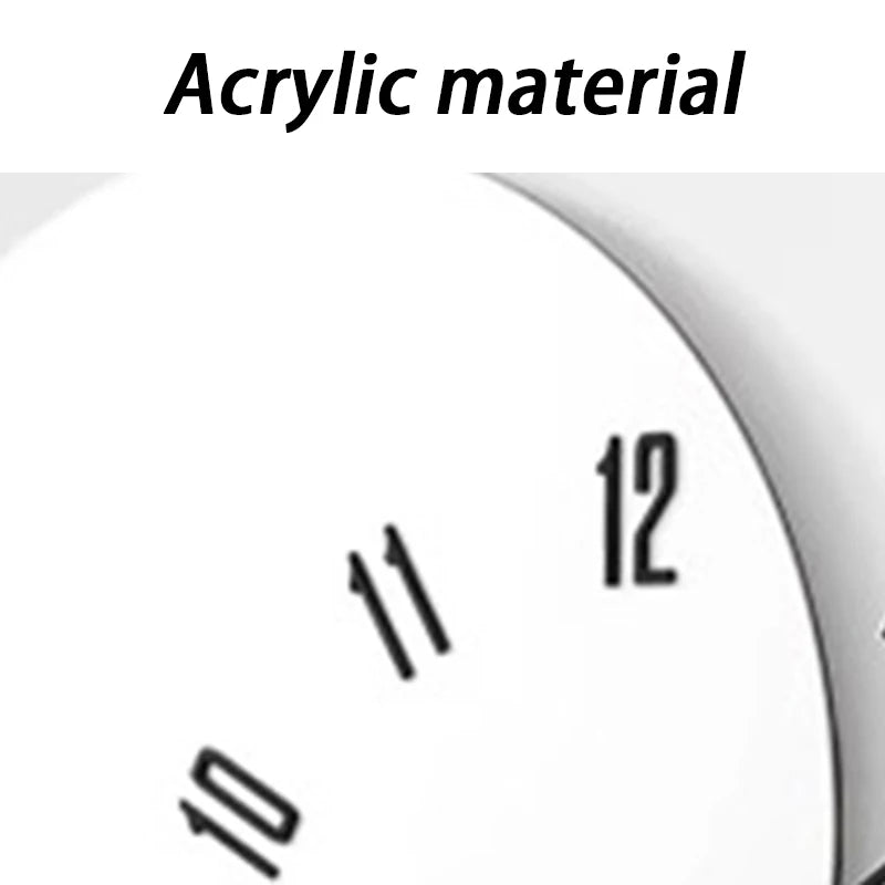 Nordic Minimalist Wall Clock – Silent Quartz Acrylic 60cm Wall Clock Babs