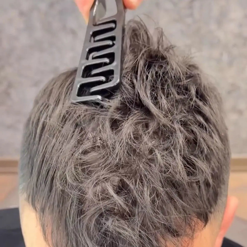 2pc Men's Styling Comb Set – Fluffy Top & Textured Perm Tool Men's Hair Comb Babs