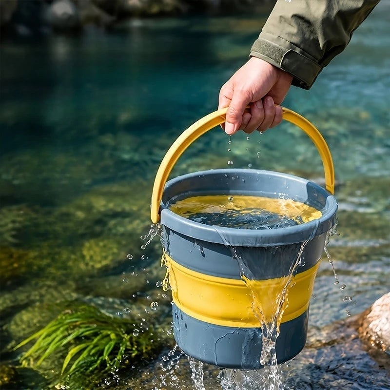 Collapsible Folding Bucket 5L/10L – Portable PVC Water Container Collapsible Bucket Babs