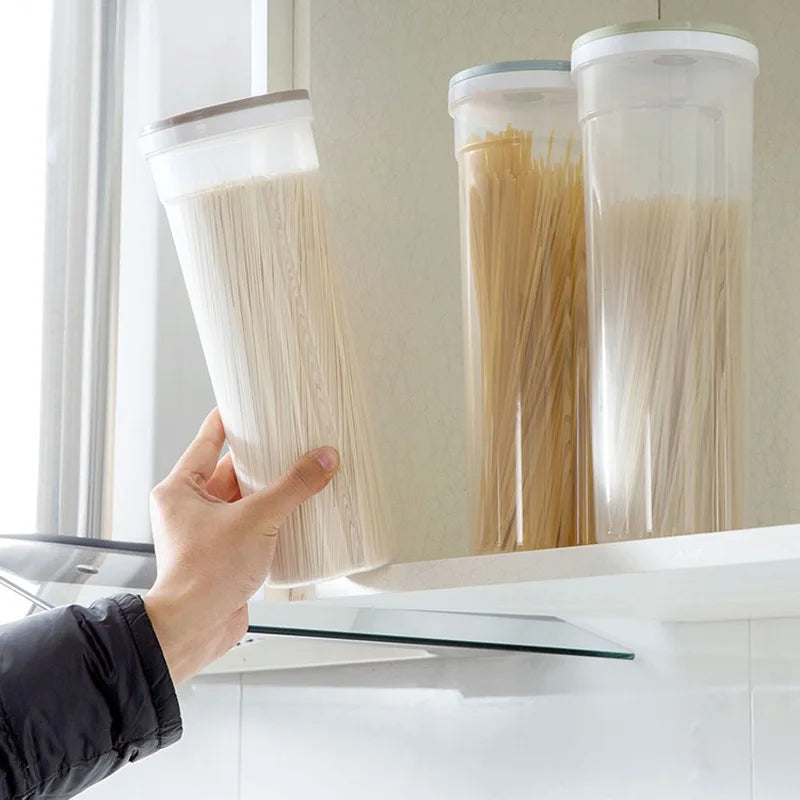 Airtight Pasta Storage Canister – Large Capacity, Food Grade Food Storage Canister Babs