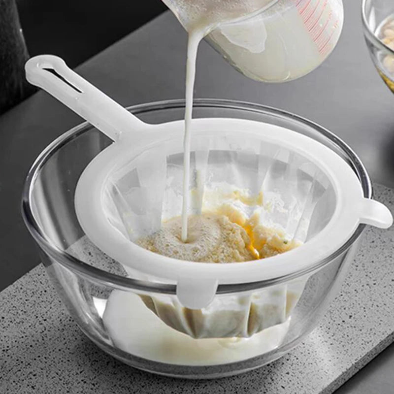 Ultra Fine Mesh Strainer 200 Mesh Nylon Food Sieve Spoon Fine Mesh Strainer Babs