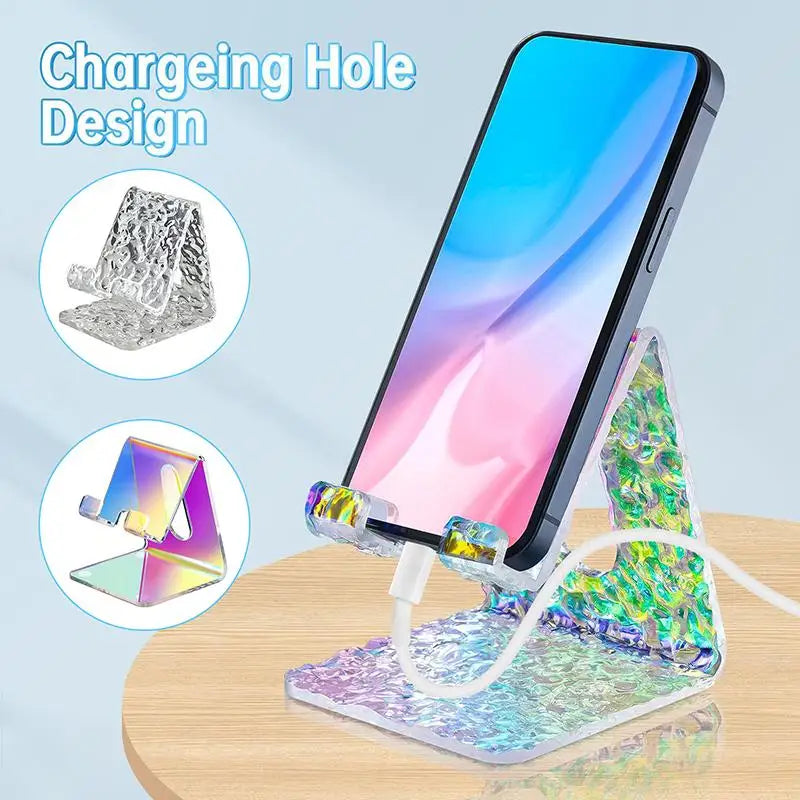 Acrylic Wave Phone & Tablet Stand | Minimalist Desktop Holder Phone & Tablet Stand Babs