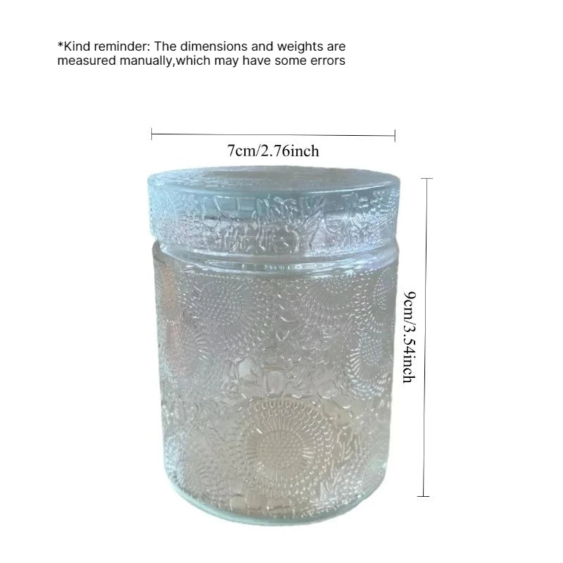 Glass Candle Jar with Lid – DIY Storage & Home Décor Glass Storage Jar Babs