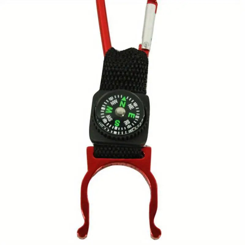 2PCS Carabiner Water Bottle Clip with Compass – Hiking Gear Carabiner Clip Babs