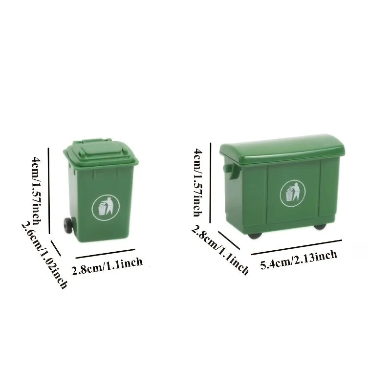 2Pcs Green Desktop Storage Bin & Desk Organizer Holder Desktop Storage Bin Babs