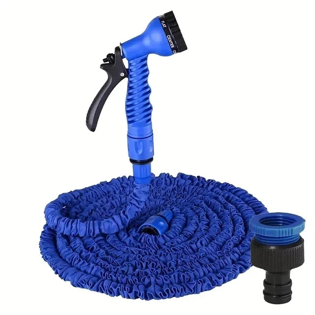 Expandable Magic Garden Hose | 7 Spray Modes, High-Pressure Expandable Garden Hose Babs Blue 75ft