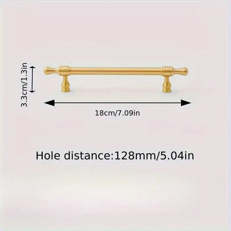 Antique Brass Drawer Pulls – Vintage French Cabinet Handles Cabinet Drawer Pulls Babs golden-18cm