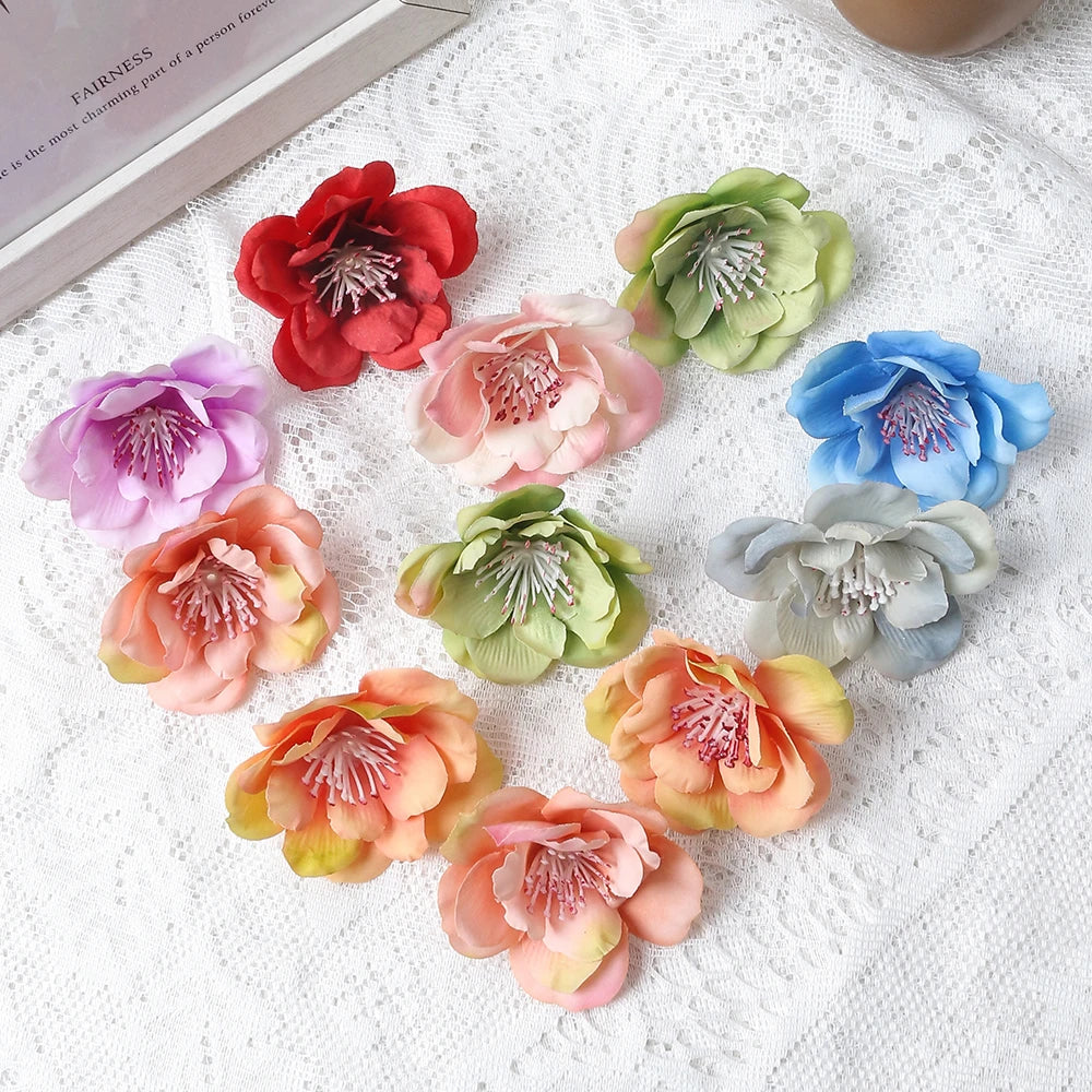20/50Pcs Artificial Silk Rose Flower Heads – DIY Wedding Decor Artificial Flower Heads Babs