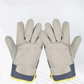 Cowhide Denim Welder Gloves – Double-Thick Work Protection Work Safety Gloves Babs One Size