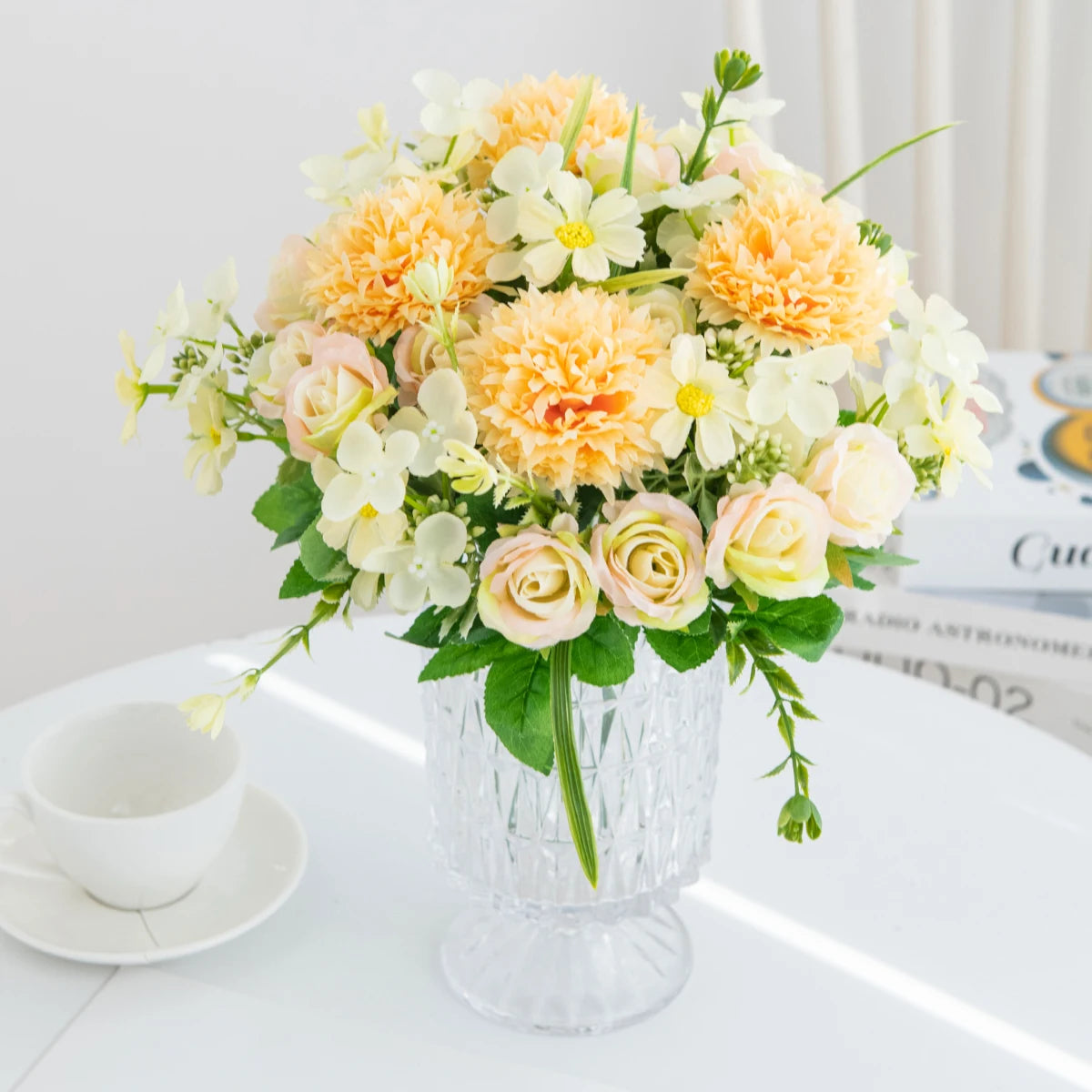 Artificial Silk Rose Bouquet – Wedding & Home Décor Artificial Flower Bouquet Babs