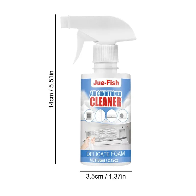 AC Foam Coil Cleaner Spray – No-Rinse Formula, 60ml AC Coil Cleaner Spray Babs 1 Pcs 60ml