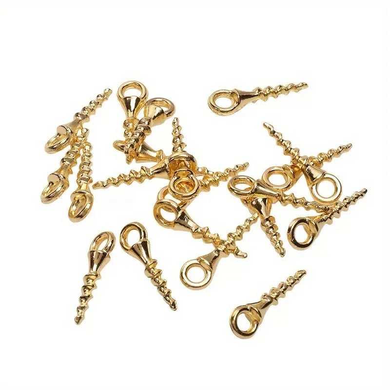 100 Mini Aluminum Eye Screws M2*3 for Wood, Walls & DIY Eye Screws Babs
