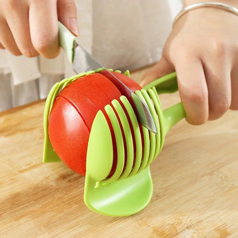 Lemon & Tomato Slicer Clip – Easy Fruit Cutting Tool Fruit Slicer Clip Babs