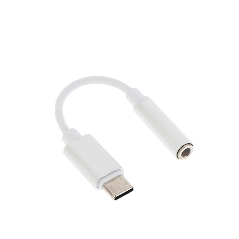 USB-C to 3.5mm AUX Adapter – Digital Audio Converter Audio Adapter Cable Babs Silver
