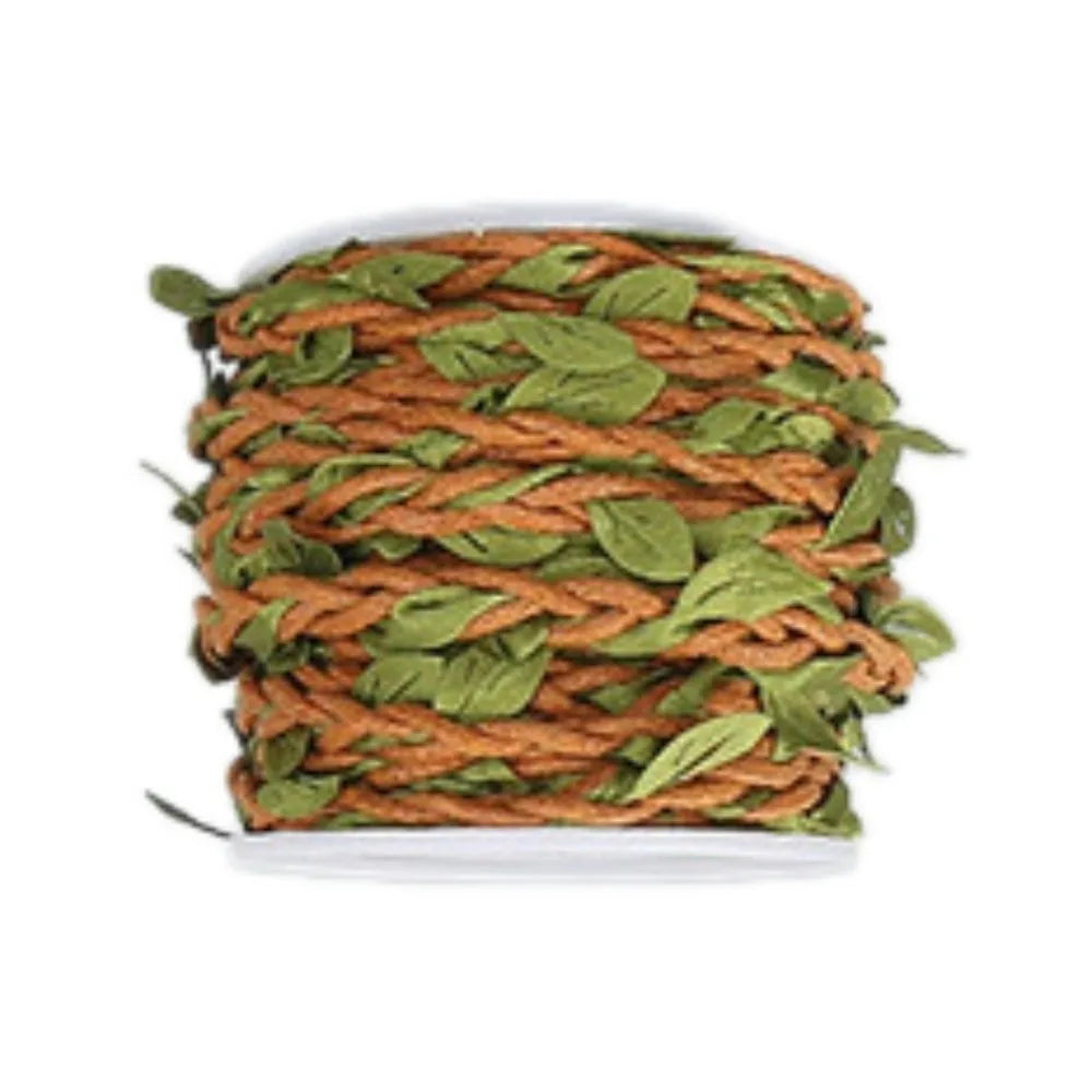 10M Boho Jute Rope Vine – DIY Burlap Leaf Ribbon Decor Decorative Craft Ribbon Babs Orange