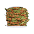 10M Boho Jute Rope Vine – DIY Burlap Leaf Ribbon Decor Decorative Craft Ribbon Babs Orange