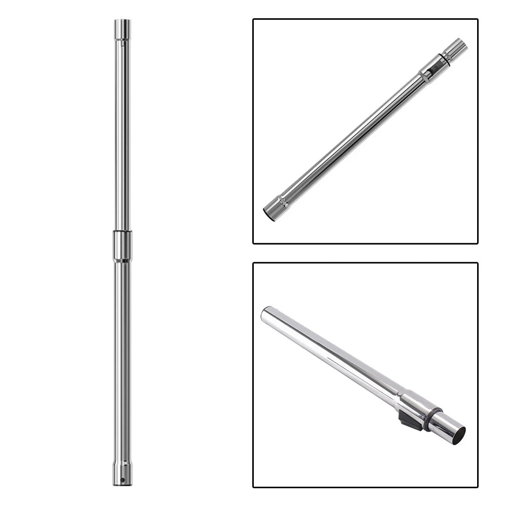 LEENKEA Telescopic Vacuum Tube 32mm Chrome Extension Wand Vacuum Extension Tube Babs