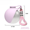 285ml Leak-Proof Dog Travel Water Bottle & Bowl | Stainless Steel Dog Travel Water Bottle Babs 304 Pink