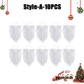 Realistic White Santa Fake Beard – Christmas Costume Prop Costume Accessory Babs A-10PCS