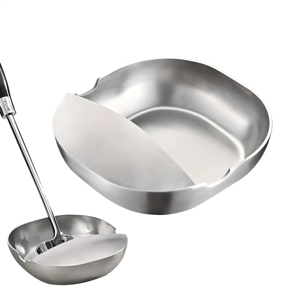 Stainless Steel Spoon Rest & Utensil Holder for Kitchen Counter Spoon Rest Stand Babs