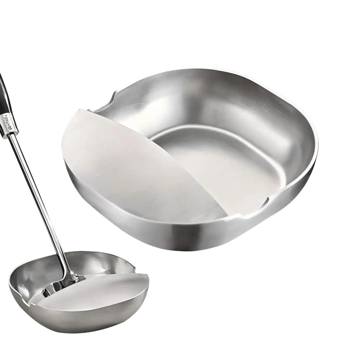 Stainless Steel Spoon Rest & Utensil Holder for Kitchen Counter Spoon Rest Stand Babs