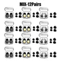 Silicone Ear Plugs for Sleeping – Waterproof & Noise Blocking Silicone Ear Plugs Babs MIX 12Pairs