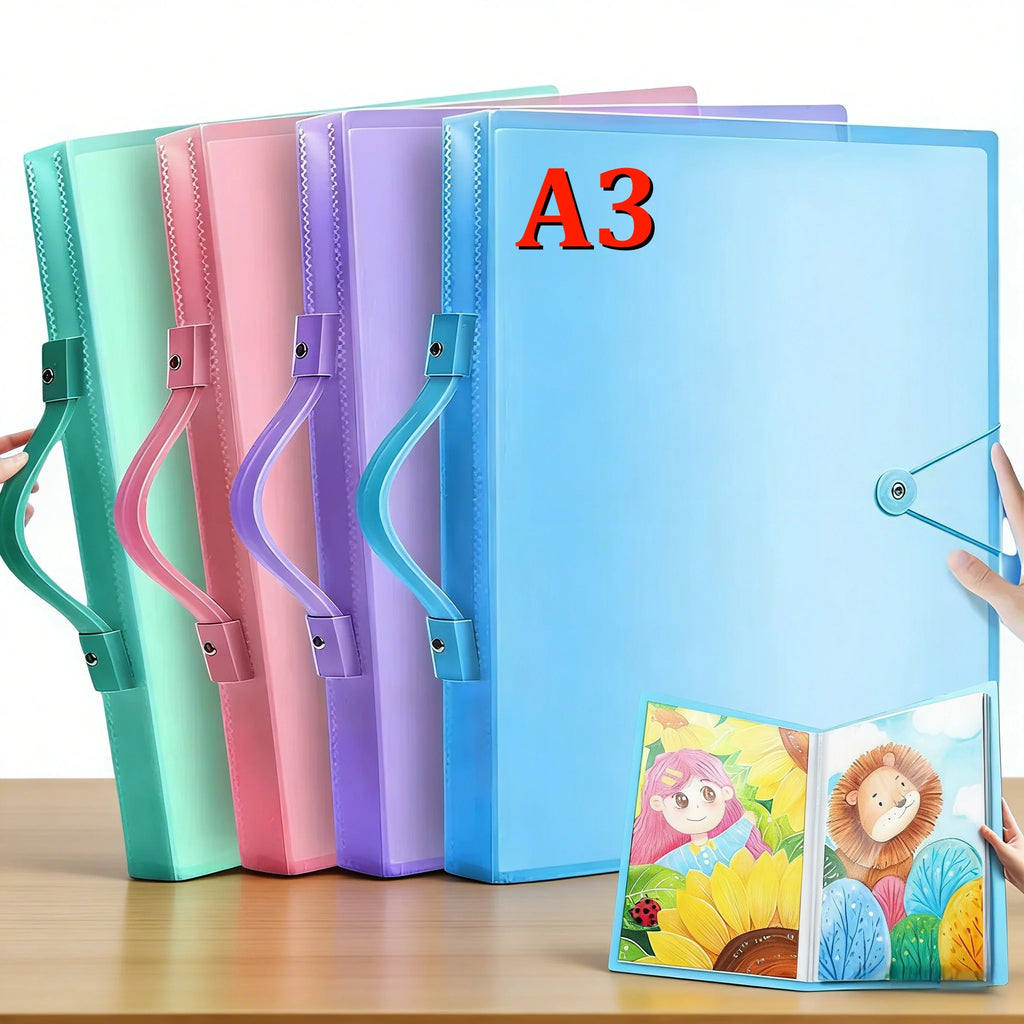 A3 Diamond Painting Storage Book – 30 & 60 Page Clear Folder Art Portfolio Folder Babs