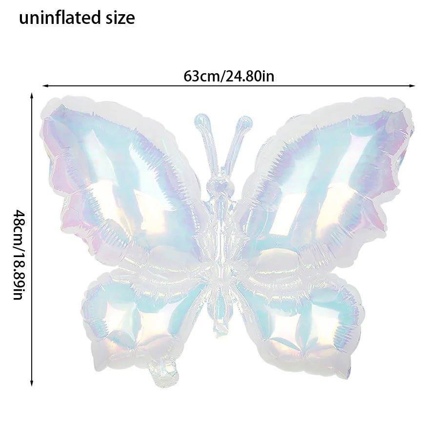 2pcs Gradient Butterfly Foil Balloons – Party & Wedding Decor Foil Party Balloons Babs