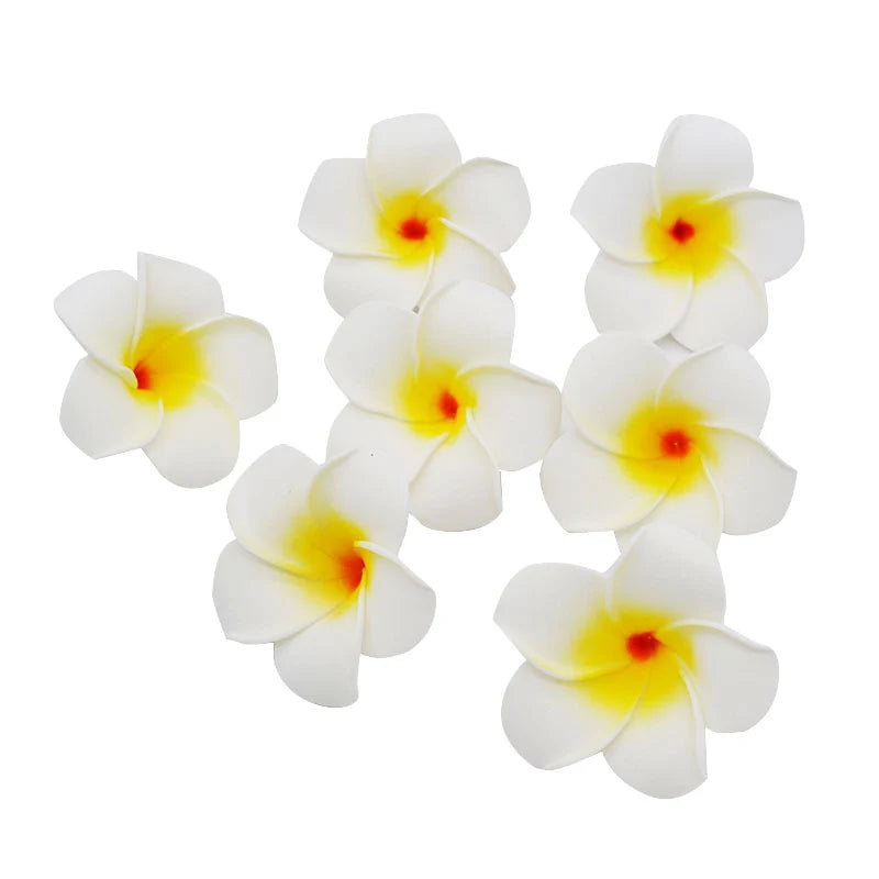 10pcs Plumeria Frangipani Foam Artificial Flowers for Wedding & Party Artificial Flowers Babs