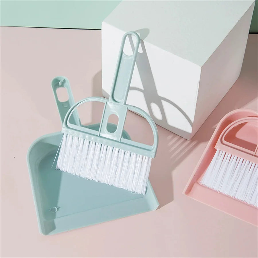 Candy-Colored Pet Broom & Dustpan Set – Mini Poop Scooper Pet Cleaning Set Babs