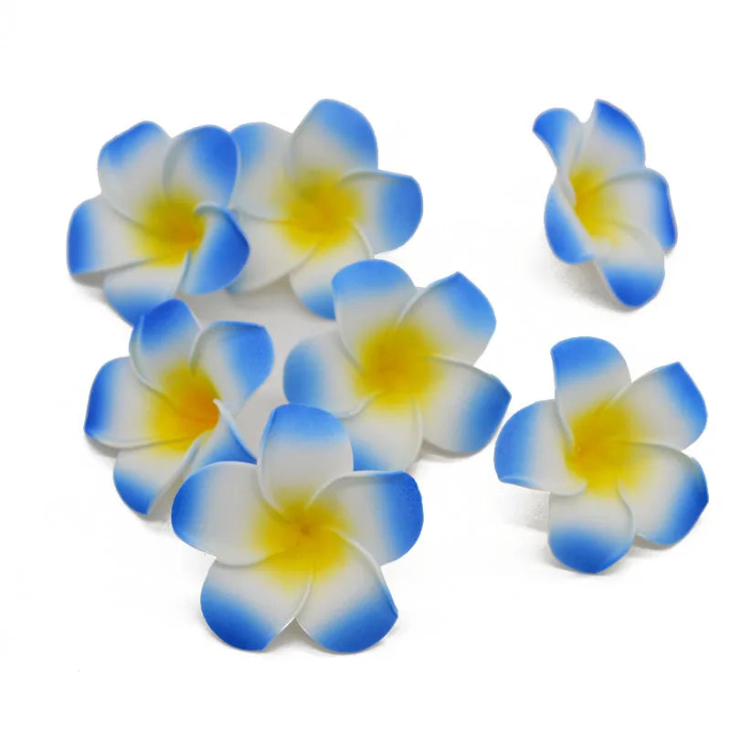 10pcs Plumeria Frangipani Foam Artificial Flowers for Wedding & Party Artificial Flowers Babs H10 7cm