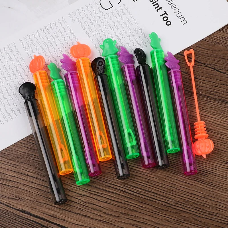 Halloween Bubble Wand Bottles – Pumpkin & Ghost Party Favors Halloween Bubble Wands Babs