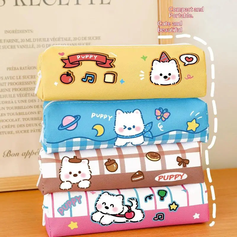 West Highland Pencil Case – Cute Portable Cartoon Stationery Organizer Pencil Case Babs