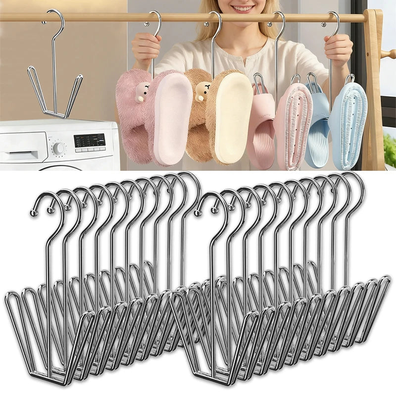 Stainless Steel Hanging Shoe Rack – Double Hook Drying Rack Shoe Drying Rack Babs