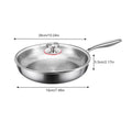 Titanium Non-Stick Frying Pan with Glass Lid – 26/28/30cm Titanium Frying Pan Babs 26cm