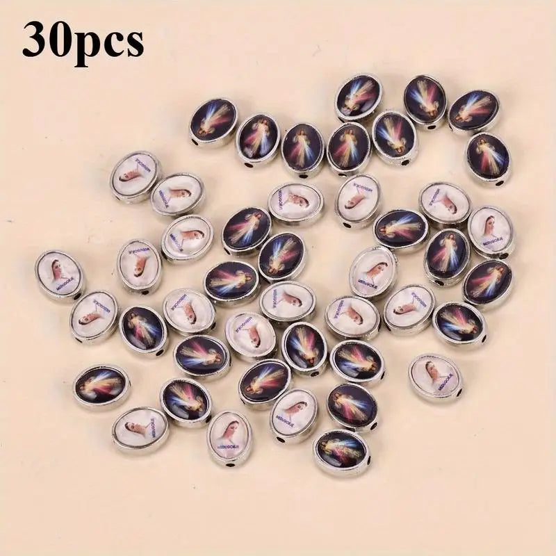 30pc Virgin Mary Prayer Beads – Catholic DIY Jewelry Making Jewelry Craft Beads Babs