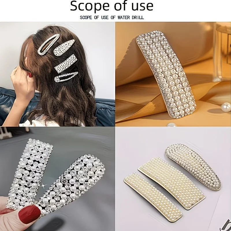 90cm Self-Adhesive Pearl Rhinestone Ribbon | DIY Craft Trim Craft Embellishment Trim Babs