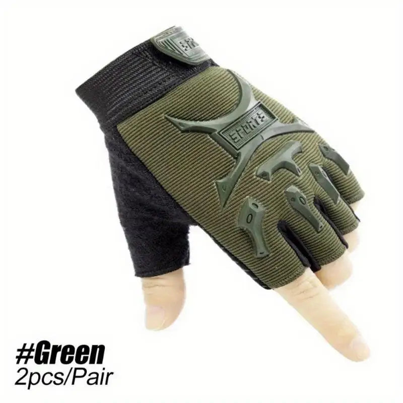 Tactical Half Finger Gloves – Anti-Slip Cycling & Climbing Tactical Sport Gloves Babs