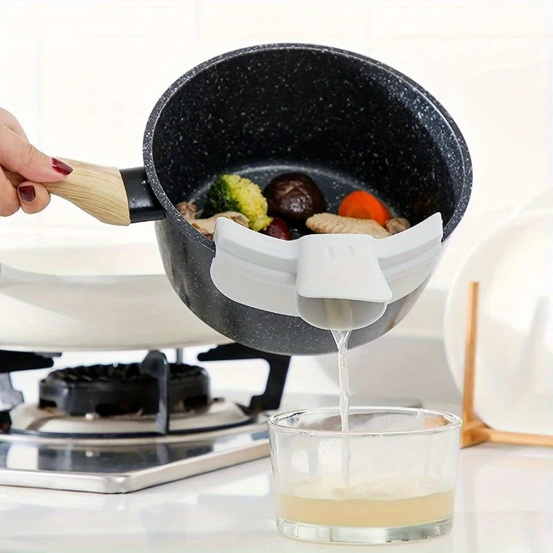 Anti-Spill Silicone Soup Pour Funnel | Easy Kitchen Pouring Kitchen Pour Funnel Babs