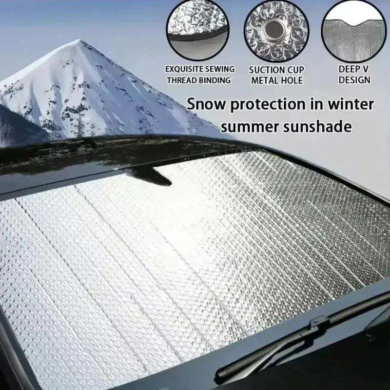 Foldable Car Windshield Sunshade UV Heat Shield 140x70cm Car Windshield Sunshade Babs
