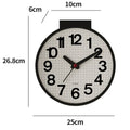 Double-Sided Corner Wall Clock – Silent Modern Acrylic Wall Clock Babs Black