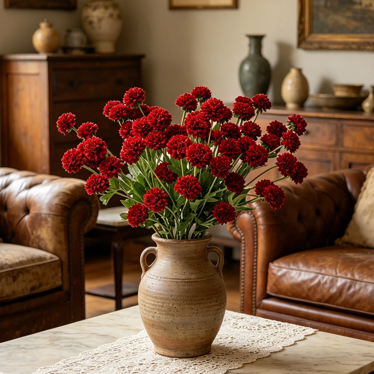 Silk Chrysanthemum Artificial Flowers | Wedding & Home Décor Artificial Silk Flowers Babs