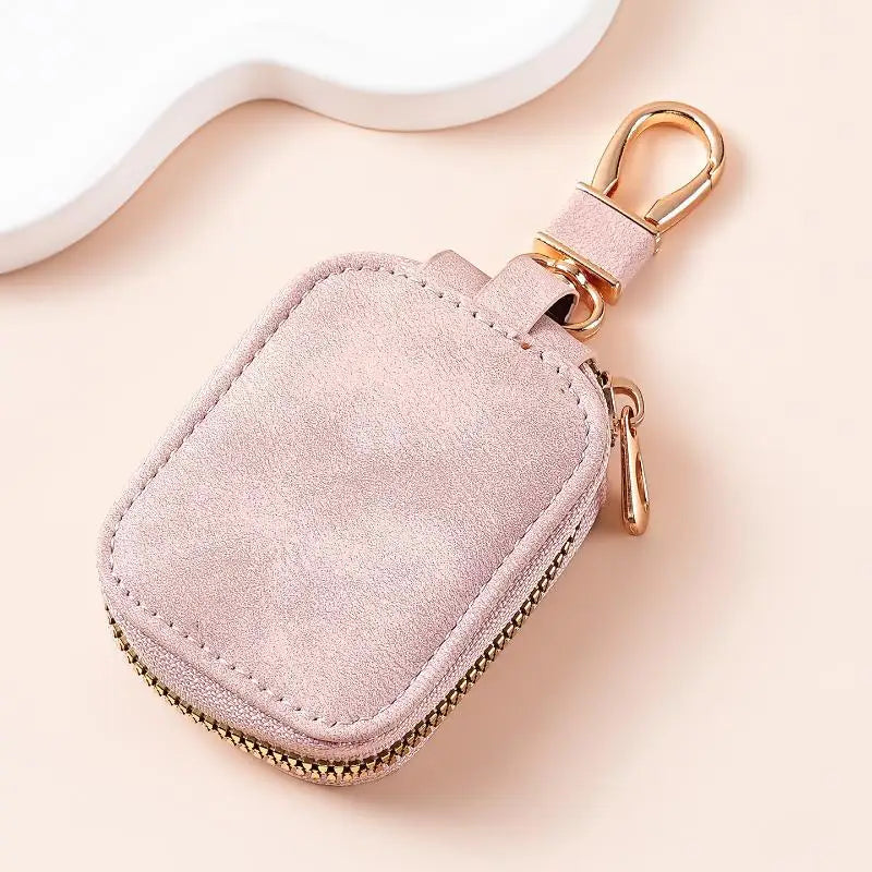 PU Leather Key Pouch with Zipper & Carabiner | eelhoe Key Pouch Babs