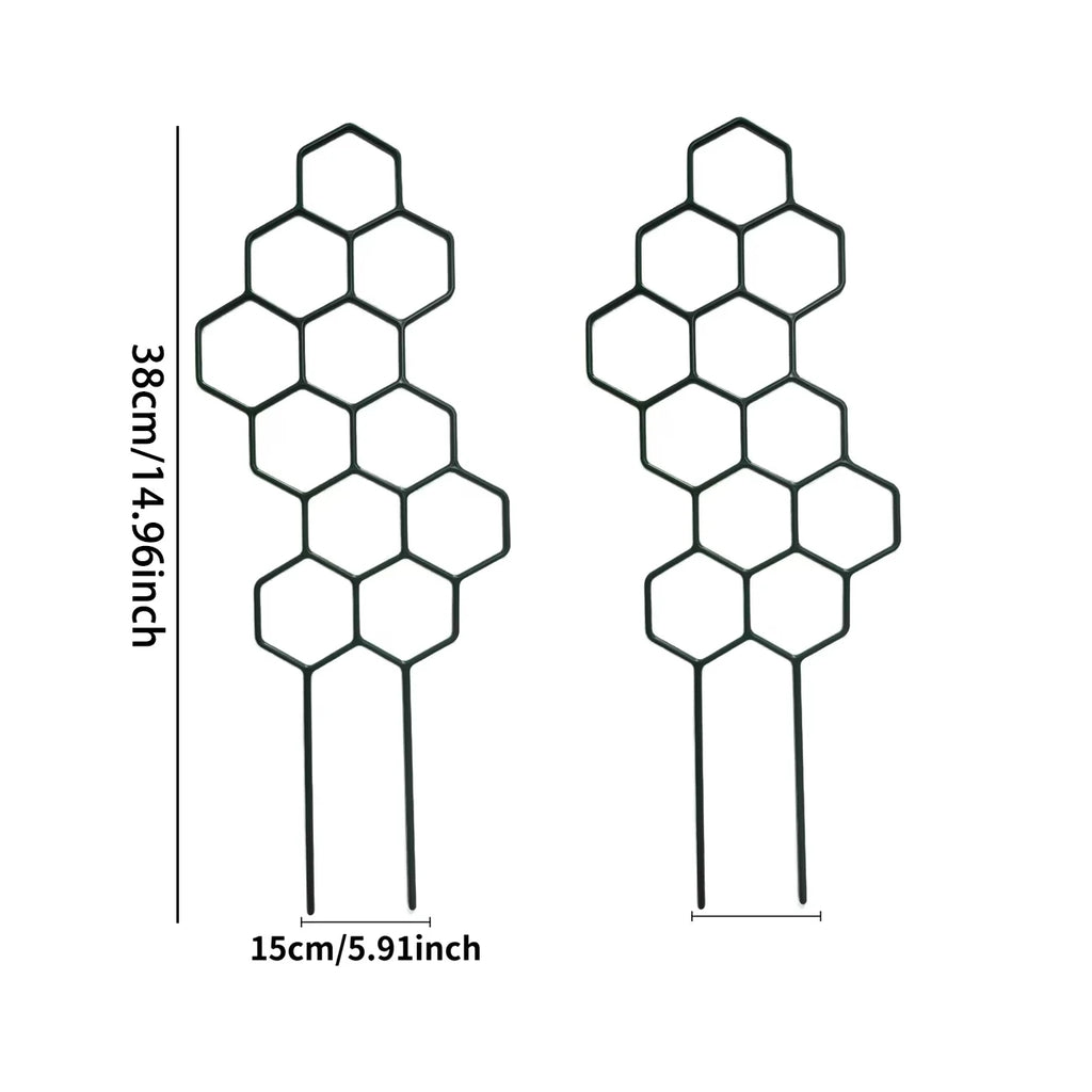 2pcs Honeycomb Grid Plant Support Climbing Frame Indoor Outdoor Plant Support Frame Babs 2pcs