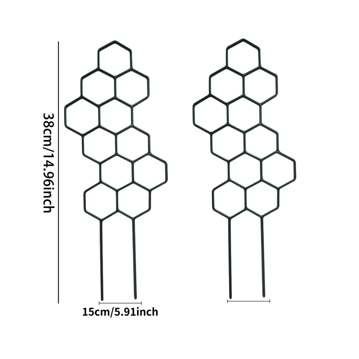 2pcs Honeycomb Grid Plant Support Climbing Frame Indoor Outdoor Plant Support Frame Babs 2pcs