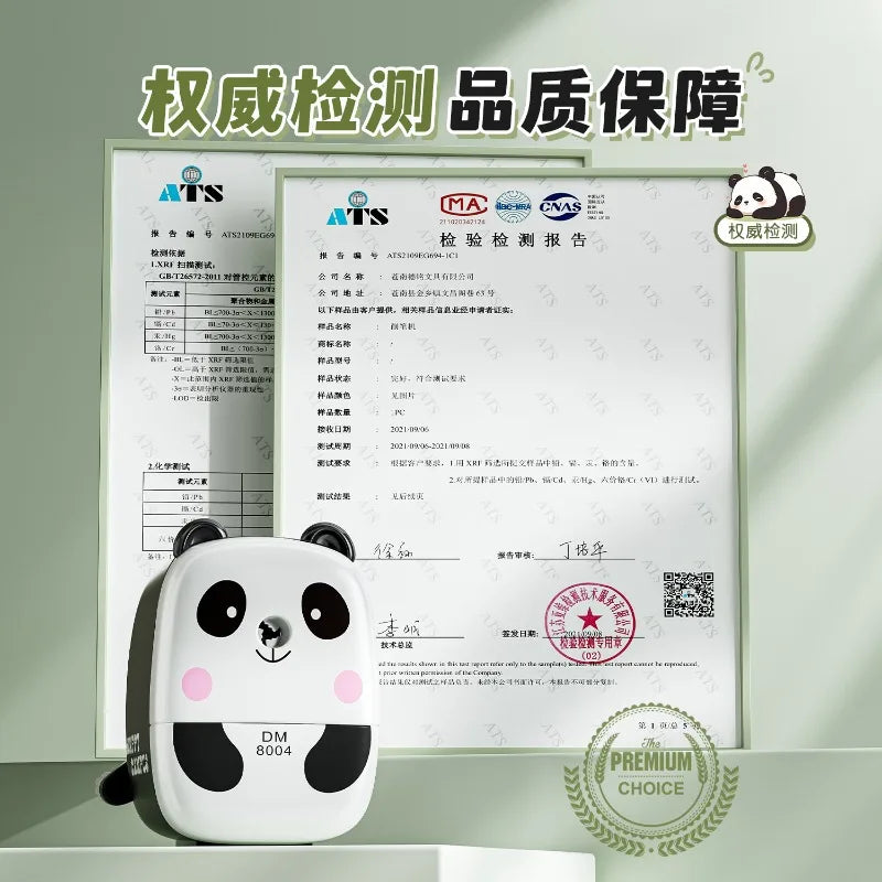 Cute Panda Pencil Sharpener for Kids – Manual, Tidy & Fun Pencil Sharpener Babs