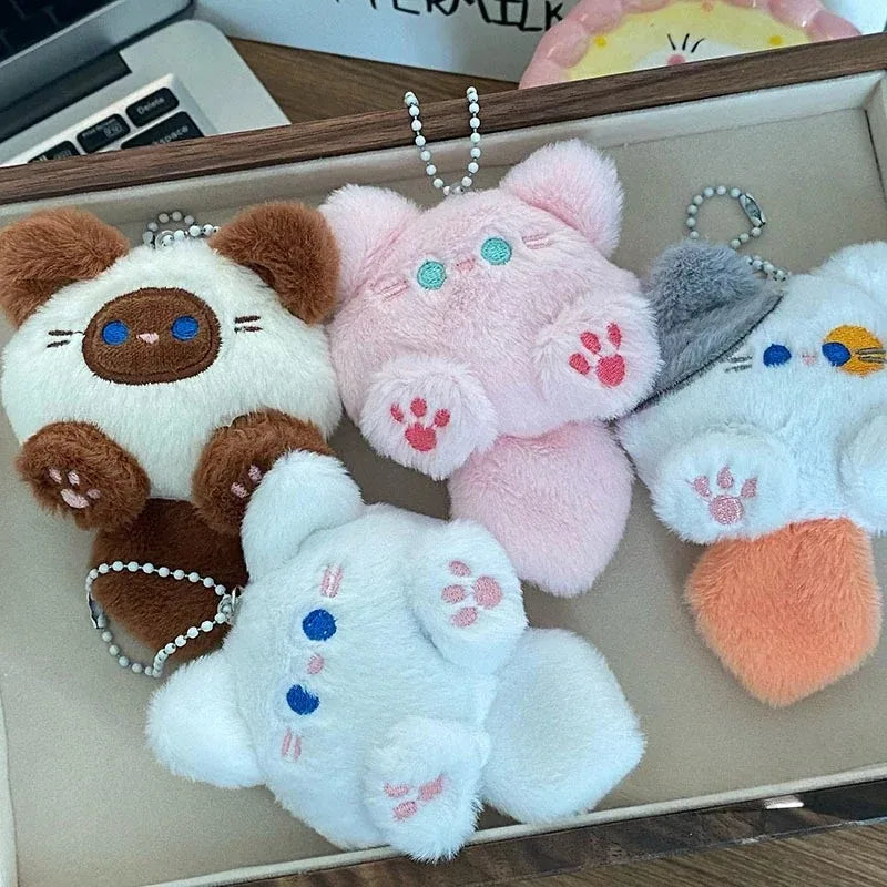Cute Plush Cat Keychain Pendant – Bag Charm Gift 1-20 Pcs Plush Keychain Charm Babs
