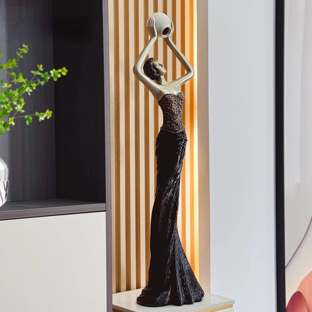 Humanoid Sculpture Figurine | Modern Luxury Living Room Décor Decorative Sculpture Babs