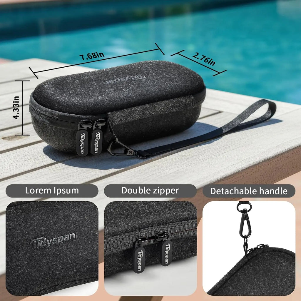Double Sunglasses Case – Hard Shell Dual Eyeglass Organizer Eyeglass Storage Case Babs