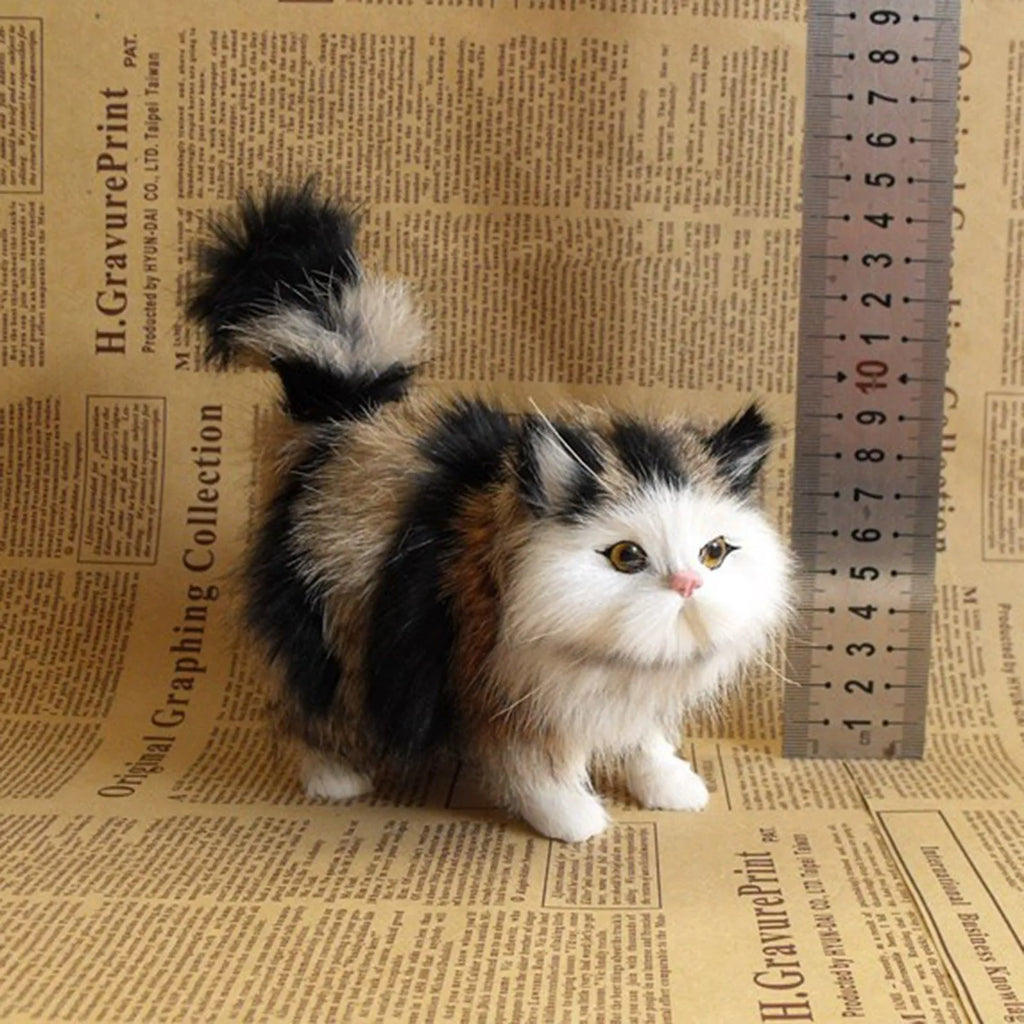 Realistic Simulation Cat Plush Toy – Stuffed Kitten Gift Stuffed Animal Plush Babs D